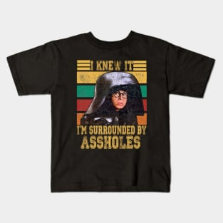 Retro I Knew It I'm Surrounded By Assholes Kids T-Shirt